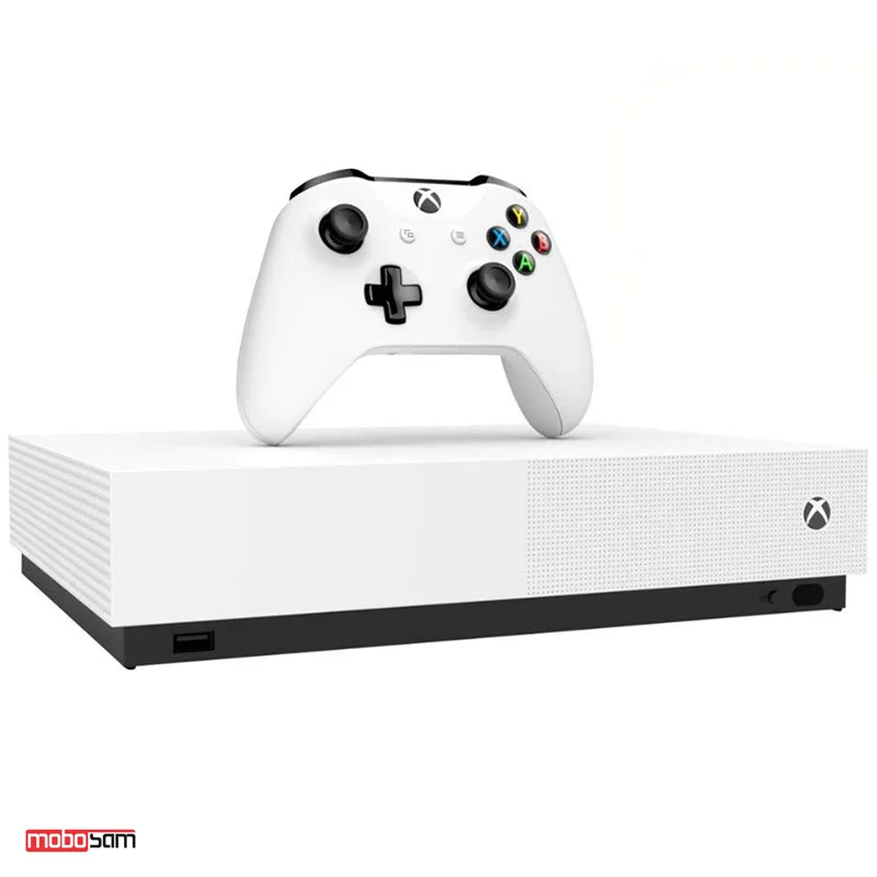 کنسول بازی مایکروسافت مدل Xbox One S ALL DIGITAL ظرفیت 1 ترابایت به همراه 20 بازی